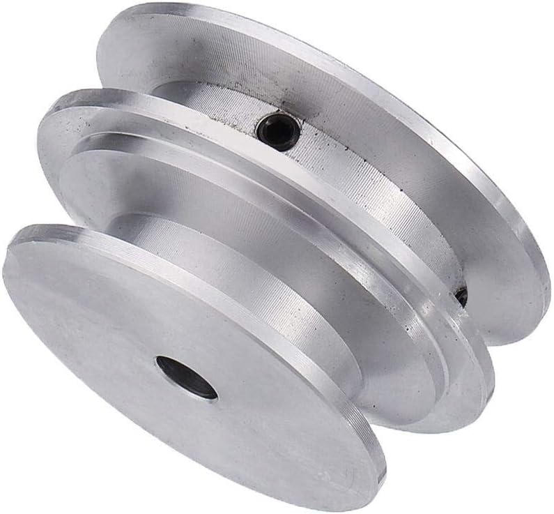 MUZIWENJU 1pc Aluminum Alloy Double Groove 60&50MM Pulley Wheel 820MM