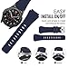 Bands for Samsung Gear S3 Frontier/Classic Watch Silicone Bracelet, Sports Silicone Band Strap Replacement Wristband For Samsung Gear S3 Frontier / S3 Classic (Dark Blue)