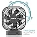 OPOLAR Battery Operated Fan, 5200mA Rechargeable Battery Powered Fan, Strong Wind but Quiet, Timer Setting, USB or Battery Powered for Office or Outdoor, Small Mini Personal Desk Fan