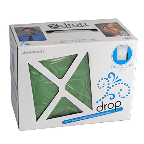 Westcott 579  Green Screen Backdrop 5 x 7 Feet (Green)