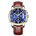 Mens Watches Waterproof Luxury Brand Chronograph Sports Watches Men Full Steel Quartz Business Casual Wrist Watch Leather