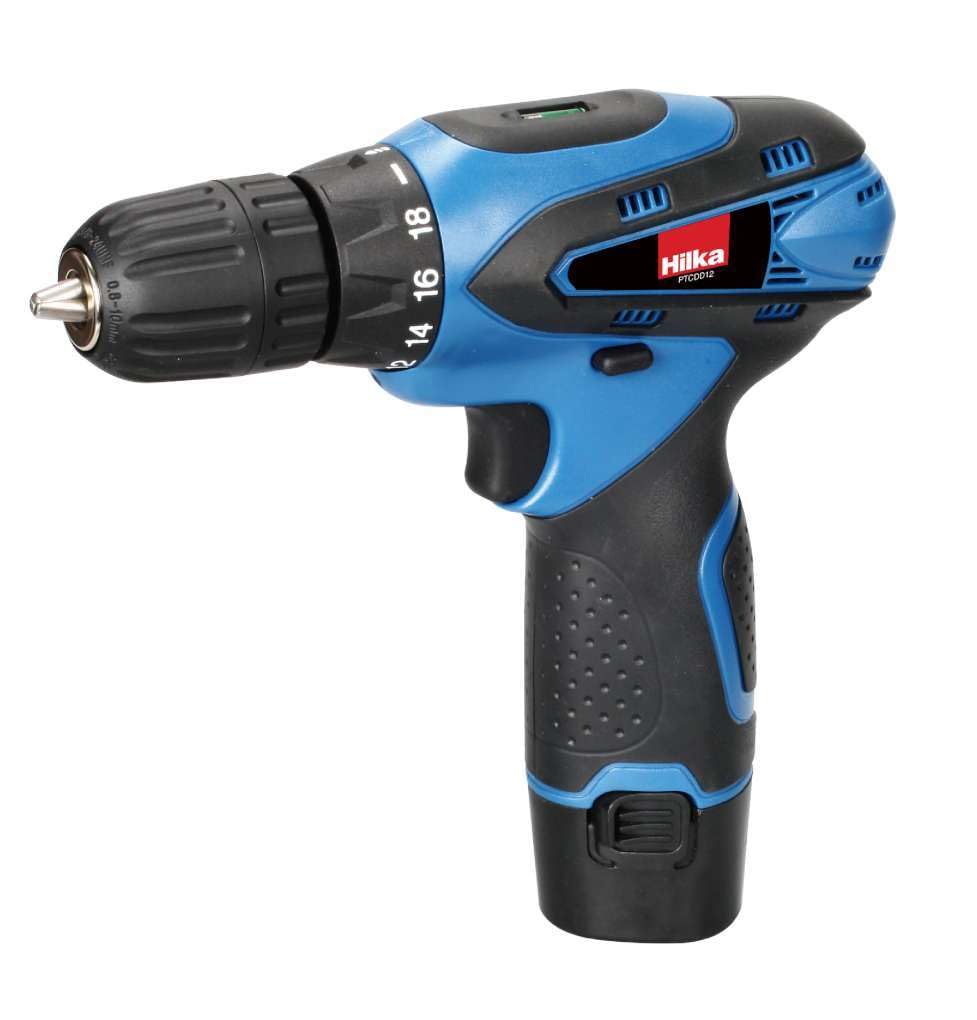 Hilka PTCDD12 12 V Li-Ion Cordless Drill Driver - Blue/Black