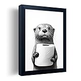 Bathroom Picture Wall Decor, Framed Black and White