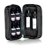 8-Bottle Essential Oil Roll-Ons Pocket Presenter Case-Black