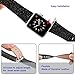 baozai Compatible with Apple Watch Band 40mm, Smooth Soft Glitter Leather Band with Diamond Protector Case for iWatch Series 6/5/4/SE (Black, 40mm)
