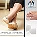 Dr. Frederick's Original Soft Gel Toe Protectors for Men & Women - 6 ct - Toe Caps for Foot Pain Relief - Sleeves for Ingrown Toenails, Corns, Calluses, and Blisters - Medium - White