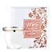 9 oz Rose Gold Rimmed Plastic Cups Clear Plastic Tumblers - Disposable Hard Party Wedding Plastic Cups 60 Pack-WDF (Cups)