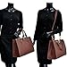 Dasein Designer Purse Faux Leather Satchel Handbag Padlock Handbag Briefcase Laptop Bag