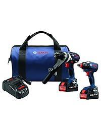 Bosch gxl18 V-225b24 18 V 2-tool Combo Kit con core18 V 6.3 Ah Baterías, Azul