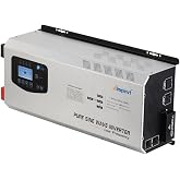 Ampinvt 5000W Peak 15000W Pure Sine Wave Inverter, DC 24V to 120V/240V AC Split Phase Output, with Battery AC Charger Off Grid Low Frequency Inverter for Solar Home