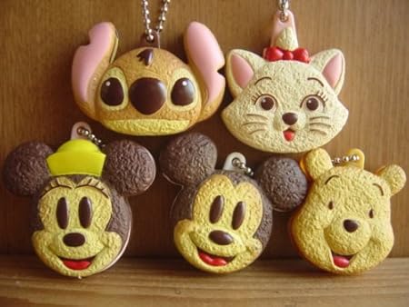 Amazon 再販 ディズニー キャラ クッキー マスコット 人気5種 マリー 全5種 1 ミッキー バニラクリーム 2 ミニー カプセル玩具 おもちゃ
