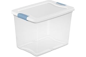 Sterilite 14958006 25 Quart/24 L Latching Box with Lid (6 Pack)