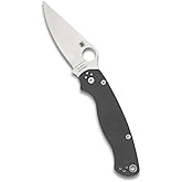 Spyderco Para Military 2 Folding Pocket Knife, PlainEdge | 8.26" Overall Length, 3.45" Maxamet Steel Blade, G-10 Handle, Compression, Full-Flat Grind