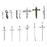 Craftdady 34Pcs Tibetan Sword Knife Pendants