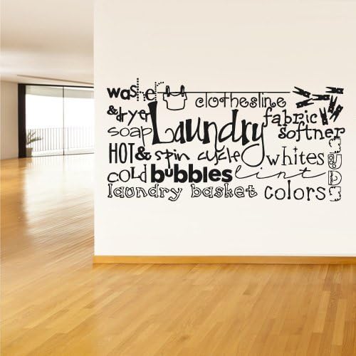 Wall Vinyl Sticker Decals Decor Art Bedroom Design Mural Words Sign Quote Laundary Room Clothes (Z839)