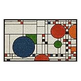 Uni-Art Frank Lloyd Wright Colored Coonley Playhouse Doormat