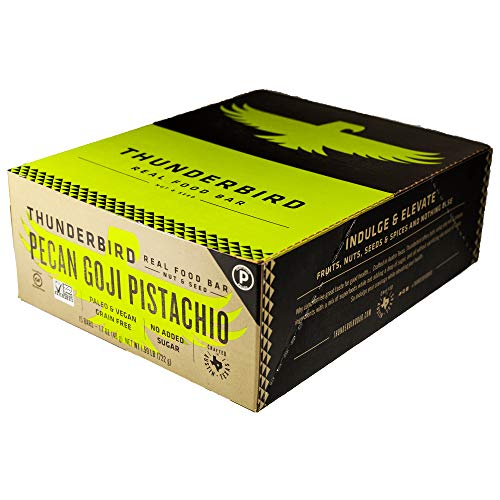 Thunderbird Paleo and Vegan Snacks - Real Food Energy Bars - Fruit & Nut Nutrition Bars - No Added Sugar, Grain and Gluten Free, Non-GMO, 15 Pack (Pecan Goji Pistachio) - Thumbnail 7