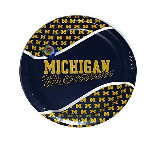 Michigan Wolverines Party Bundle 9" Plates (24)