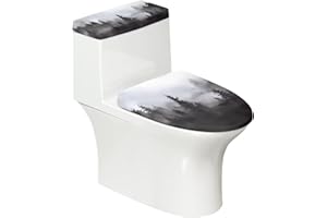 Kathyboom Toilet Lid Covers, Stain Resistant Toilet Seat Covers Toilet Tank Lid Cover for Hotel Home Toilet Keep Toilet Clean(Mountain)