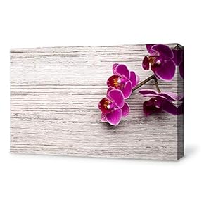 Canvas Wall Art for Living Room,Bedroom Home Artwork Paintings Orchid SPA Backgrounds Ready to Hang - 12x18 inches