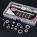 Hilitchi 400-Pcs 304 Stainless Steel External Internal Tooth Star Lock Washers Assortment Kit - Included: M2 M3 M4 M5 M6 M8 M10 M12