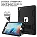 TOPSKY Defender Protective Case for iPad 9.7 2017/2018, Shockproof Three-Layer Case Cover, Black