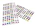 Sparkle 288 Quality Piece Sticker Earrings 3D Crystal Gem Girls Self-Adhesive Earrings.