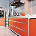 Con-Tact Brand Creative Covering, Self-Adhesive Shelf Liner, Multi-Purpose Vinyl Roll, Easy to Use and Apply, 18'' x 20', Orange