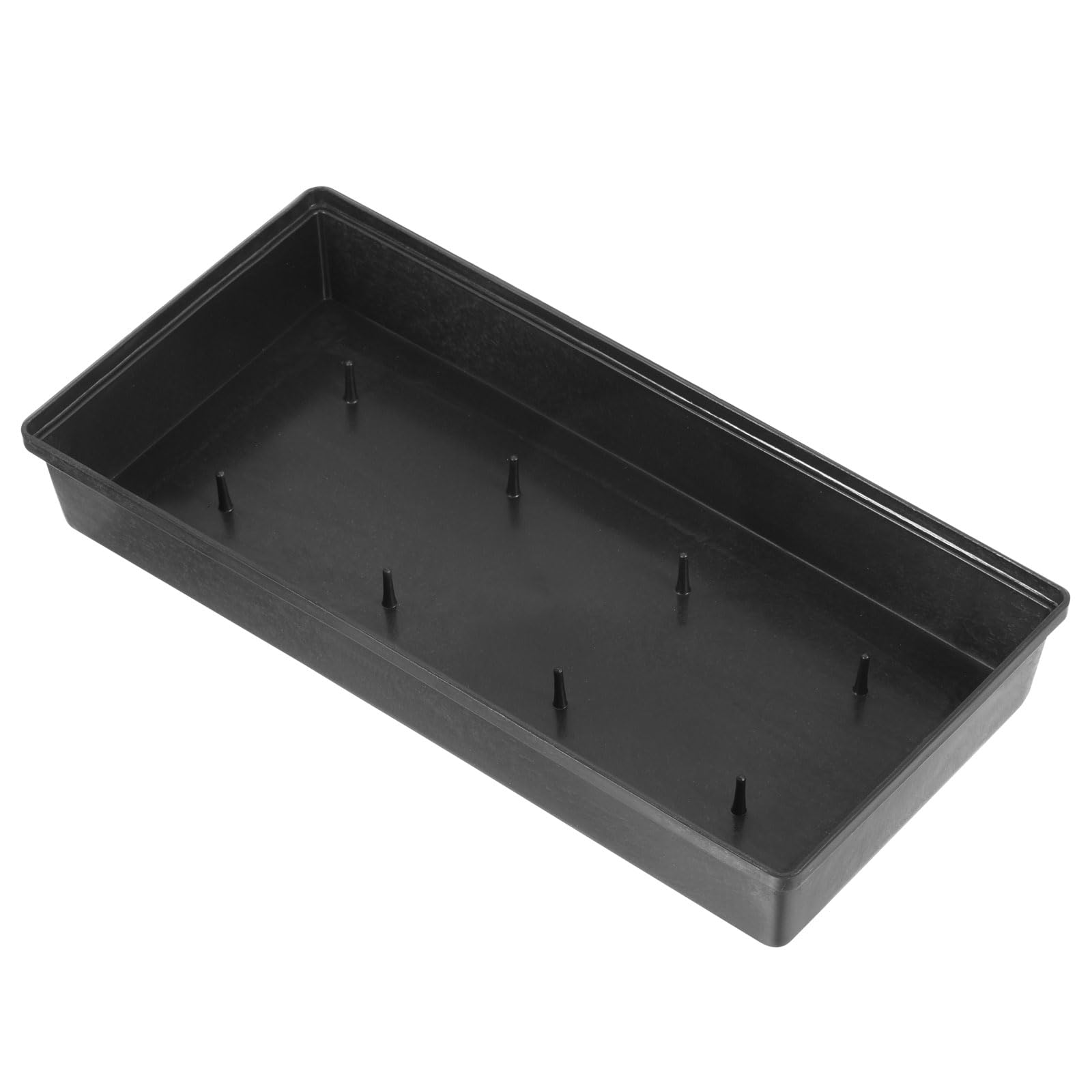 PATIKIL Plastic Design Bowl 11" Flower Arrangement Base for Centerpiece Decorating Black