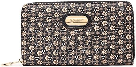 "Twinkle Star" Women's Floral Zip Around Wallet