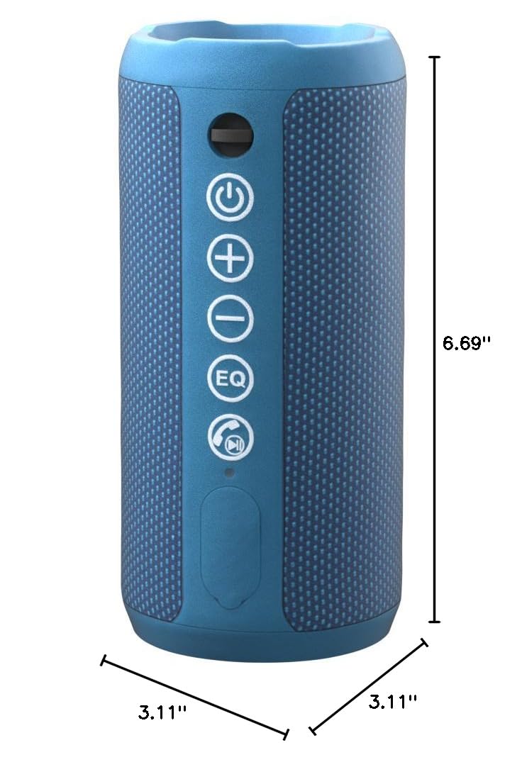 Ortizan Portable Bluetooth Speakers, IPX7 Waterproof Wireless Outdoor Speaker with 24W Loud Stereo Sound And Bluetooth 5.3, Deep Bass, RGB Lights, Dual Pairing, 30H Playtime for Home, Party