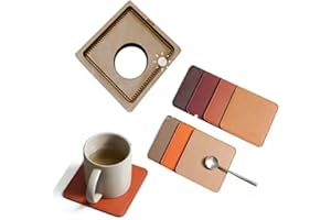 YJIUYUANQ Square Coaster Leather Craft Die, Wood Punch and Cutter for Craft Projects