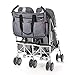 Skip Hop Diaper Bag Tote for Double Strollers with Matching Changing Pad, Duo Signature, Heather Grey