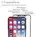 iPhone X Screen Protector, ( 2 Packs) [Full Coverage Soft Edge] Fedciory iPhone X Tempered Glass Screen Protectors [3D Touch] Anti-Scratch Anti-Fingerprint Bubble