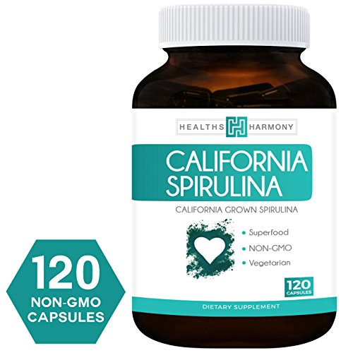 California spirulina capsules (non-gmo) 120 vegetarian …