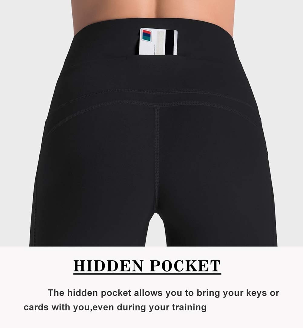 Dragon Fit Compression Yoga Pants Power Stretch Workout Leggings with High Waist Tummy Control: Clothing