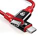 TIEGEM USB Type C 3.1 Gen 2 Cable (100W/10Gbps) USB C to USB-C Cable USB-IF TID Interface Type-C PD Cable E-Marker Power Delivery Wire for MacBook Pro Galaxy S9 S9 Plus OnePlus 6 (Red, 6.6ft)