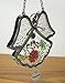 Grandmother Angel Sun Catcher - Pressed Flowers in Suncatcher with Silver Heart Grandma Charm - Gift for Grandma