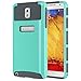 ULAK Note 3 Case, Galaxy Note 3 Case - 2in1 Slim Hybrid Soft TPU Hard Back Cover Dual Layer Protective Case for Samsung Galaxy Note 3 III N9000 All Carriers-Mint Green/Gray