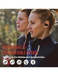 One Day Venta. Original iPhone 7 Auriculares   El Ultimate   Auriculares bluetooth sonido HD antideslizante, Over Ear Diseñado para los atletas con cancelación de ruido   Resistentes al Sudor Auriculares IPX7 impermeable