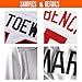 Custom White Mesh Replica Football Game Jersey Embroidered Team Name and Your Numbers