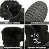 AOMAIS-Womens-Winter-Snow-Boots-Warm-Ankle-Booties-Short-Boots-with-Buckle-Brown-Black