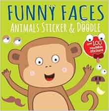 Funny Faces Animals: Sticker & Doodle: Parragon Books: 9781472321794: Amazon.com: Books