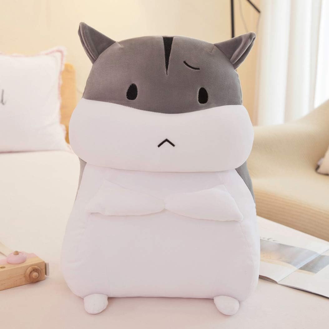 WANK Stuffed Animal Hamster Plush Toy Cute Kawaii Fat Mouse Plush Figure Cuddly Hugging Pillow Birthday Gifts for Kids
