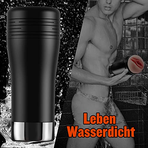 Masturbator Cup Realistische Muschi Automatische Masturbatoren Sexspielzeug für Männer mit 10 Vibrationsmodi Real Vagina 3D Strucktur Elektrische Masturbieren Mann Erotik Fondlove