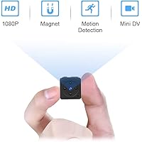 Mini Spy Camera Wireless Hidden, MHDYT Full HD 1080P Portable Small Covert Home Nanny Cam with Motion Detection and Night Vision, Indoor/Outdoor Micro Security Surveillance Hidden Camera
