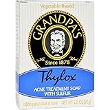 Grandpas Thylox Acne Treatment Bar Soap with Sulfur - 3.25 oz - Vegetable Based - Since 1878