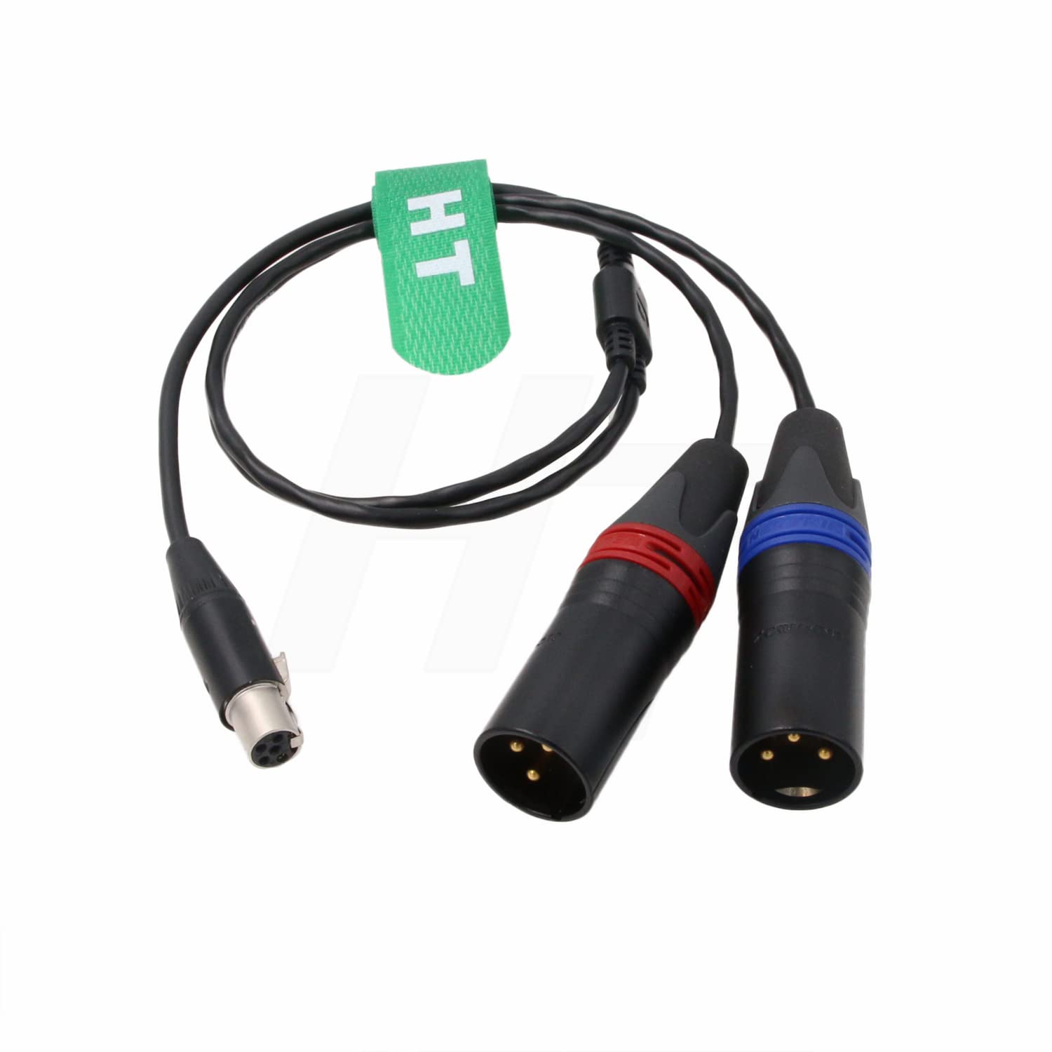 HangTon Audio Cable Mini XLR 5 Pin TA5F to Two XLR 3-pin for Sennheiser 6042, Wisycom MCR54, Zaxcom QRX200, Lectrosonics SRc5P Receiver to Sound Devices Mixer Recorder