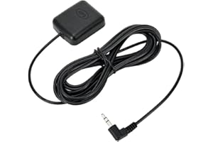 Orqoou Dash Cams Dash Camera External GPS Antenna 3.5mm Elbow Car Dash Cam GPS Antenna Vehicle Waterproof for Car Truck SUV