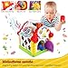 ZJTL Colors Pairing Blocks Educational Learning & Geometric Shape Toys, Electronic Musical Activity Play Center House with Counting Help/Know Animals/Electronic Piano/Open Door/ Etc